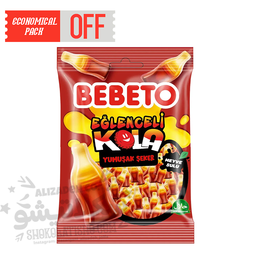 پاستیل ببتو نوشابه کولا بسته 80 گرم BEBETO