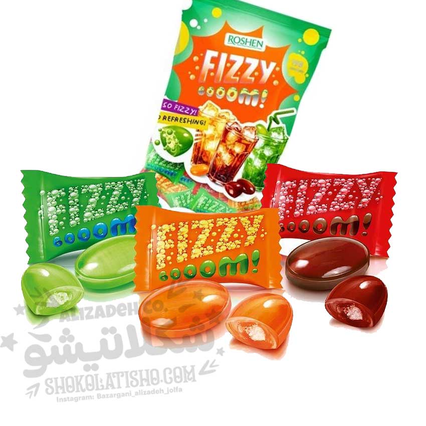 آبنبات گازدار فیزی بوم روشن Roshen Fizzy Boom