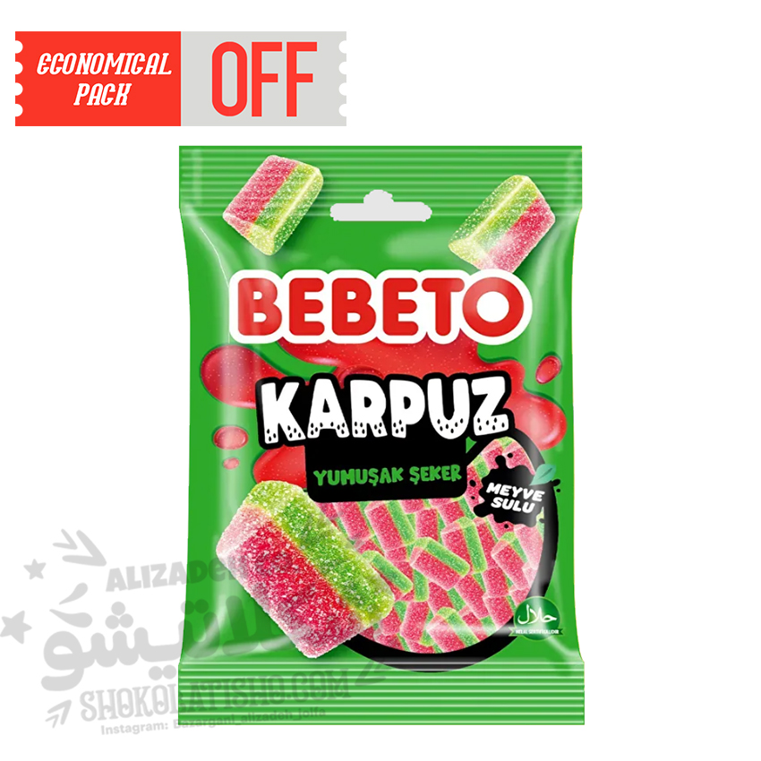 پاستیل ببتو نوشابه هندوانه بسته 80 گرم BEBETO