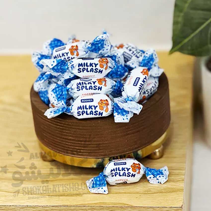 تافی شیری میلکی اسپلش روشن Roshen Milky Splash