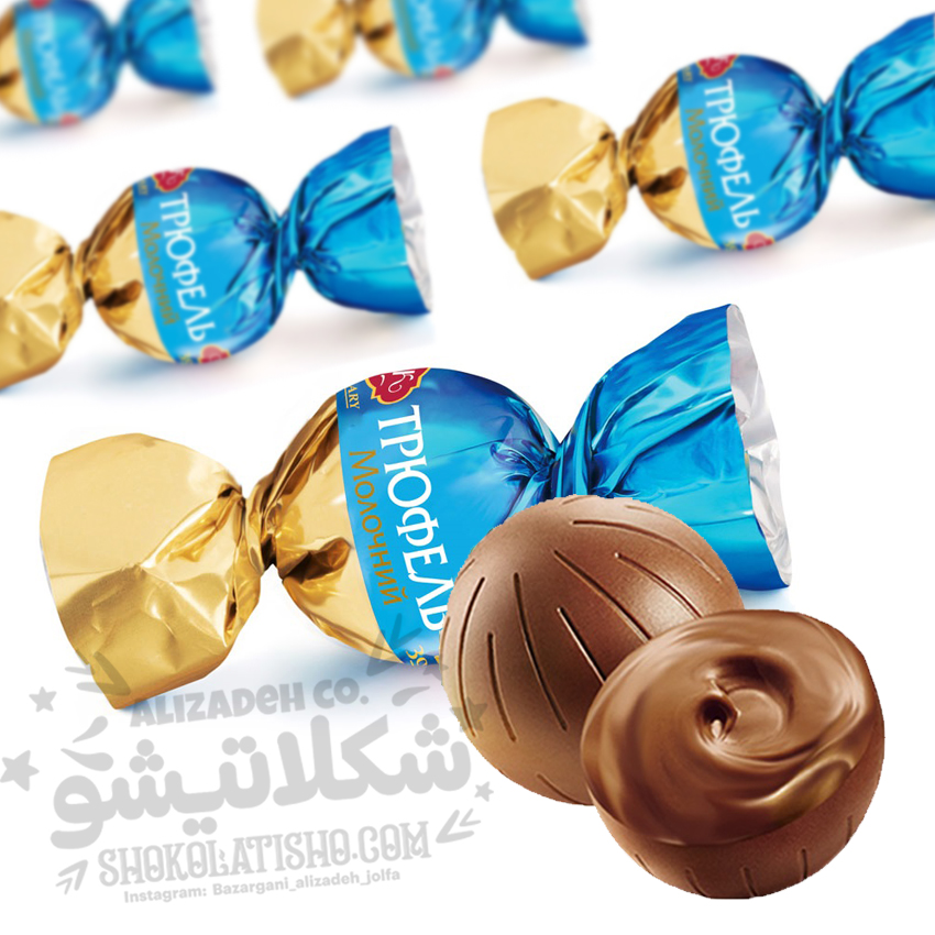 شکلات ترافل گرد ABK مدل شیری