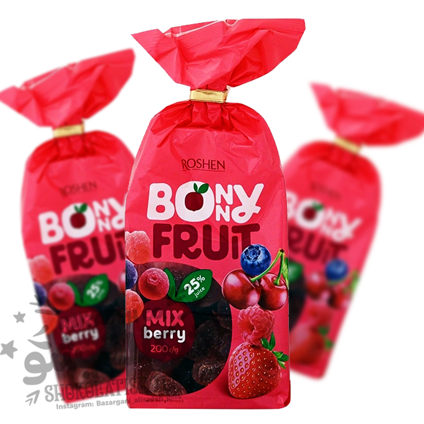 پاستیل کادویی بونی فروت میکس توت روشن200gr