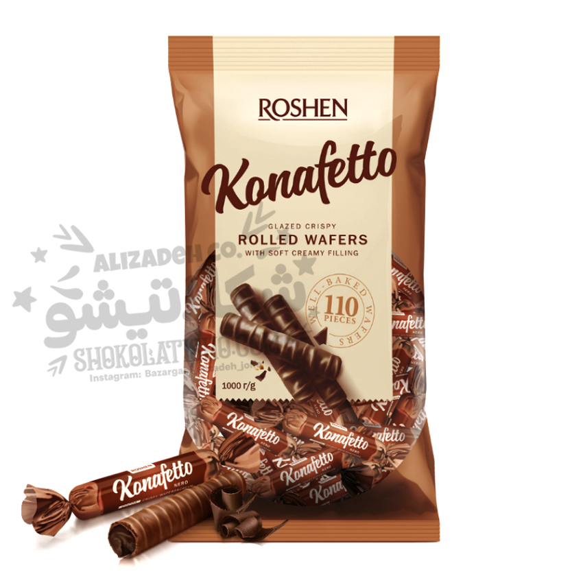 شکلات تلخ کانافتو روشن (roshen konafetto)