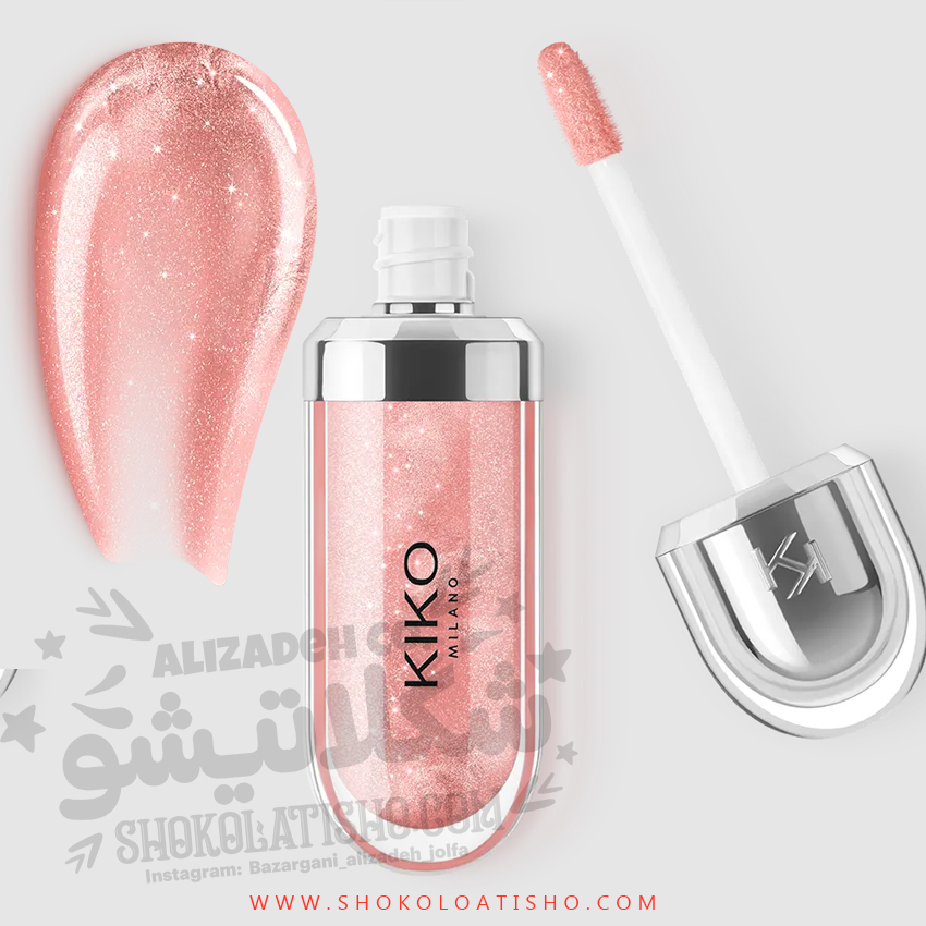 لیپ گلاس شاین دار و براق کیکو Kiko مدل 3D Hydra Gloss رنگ Pearly Shell شماره 31