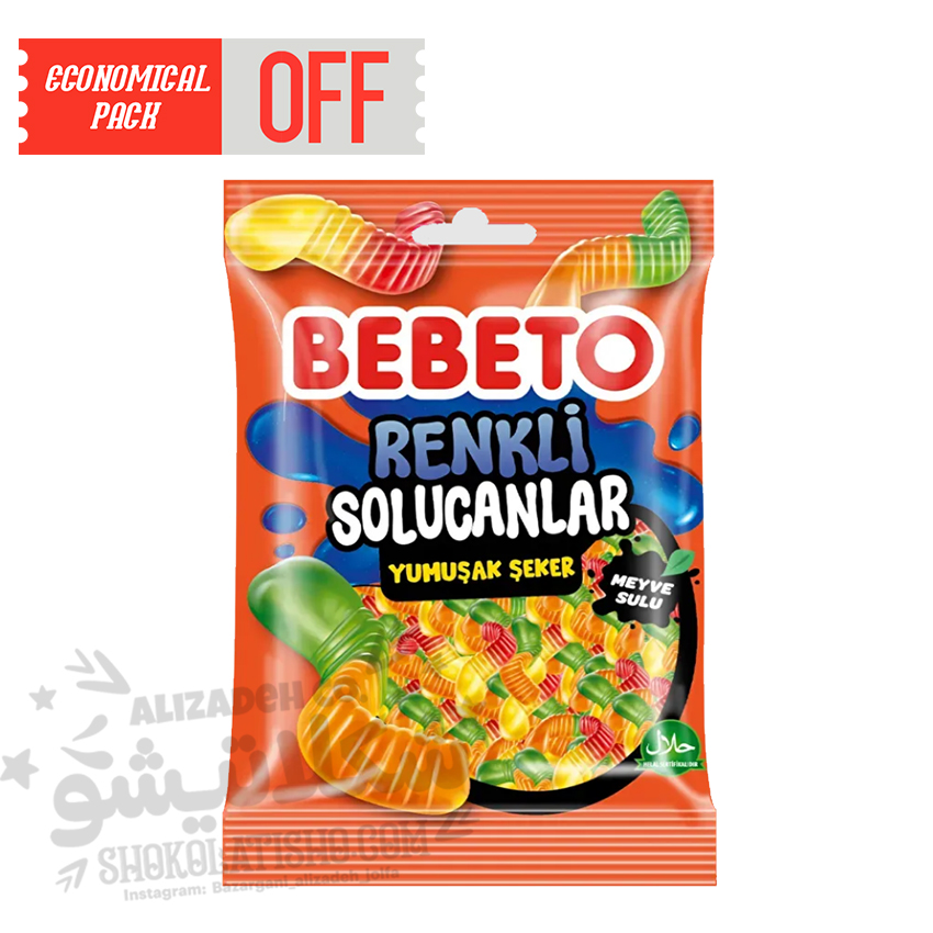پاستیل ببتو مار بسته 80 گرم BEBETO