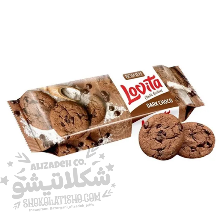 کوکی لاویتا روشن با مغز شکلات تلخ(۱۵۰گرم)